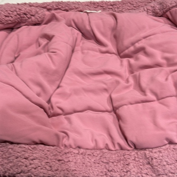 Tularosa Oversized Teddy Bomber Jacket‎ Quilted lining SZ S Pink - Picture 8 of 10